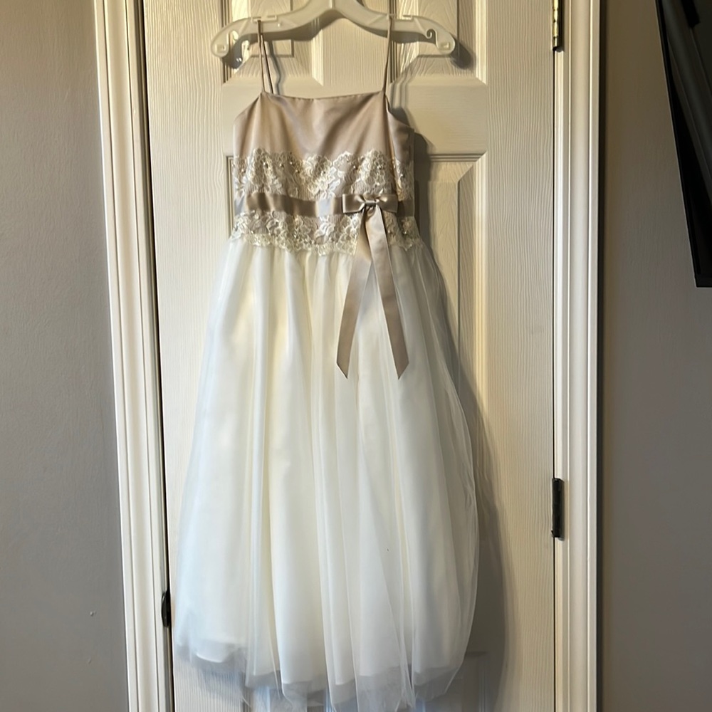Beautiful flower girl or jr bridesmaids dress worn one time